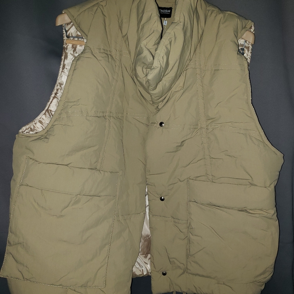COPY - Womens Tan Kittenish Winter Vest Size XL.